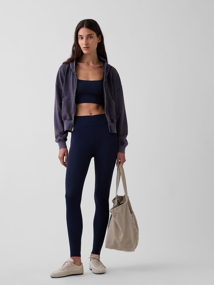 Gap Navy Fit Smooth High Rise Leggings - Image 5 of 5 Gap Navy Fit Smooth High Rise Leggings - Image 5 of 5