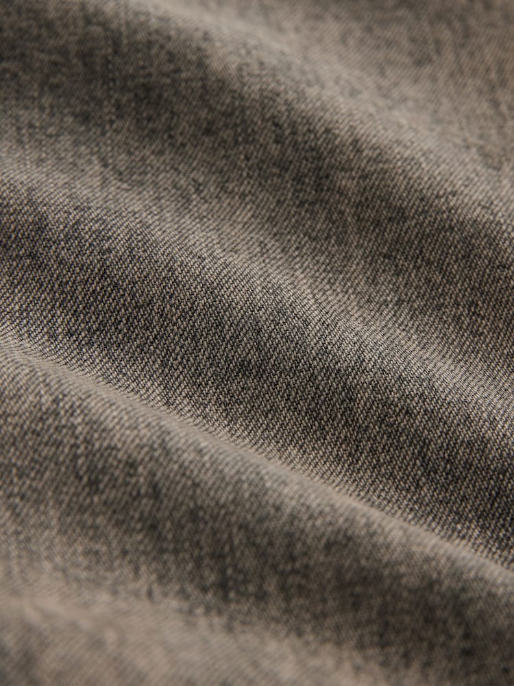 Grey 100% Cotton Cuffed Denim Cargo Jeans (3-16yrs) - Image 8 of 8