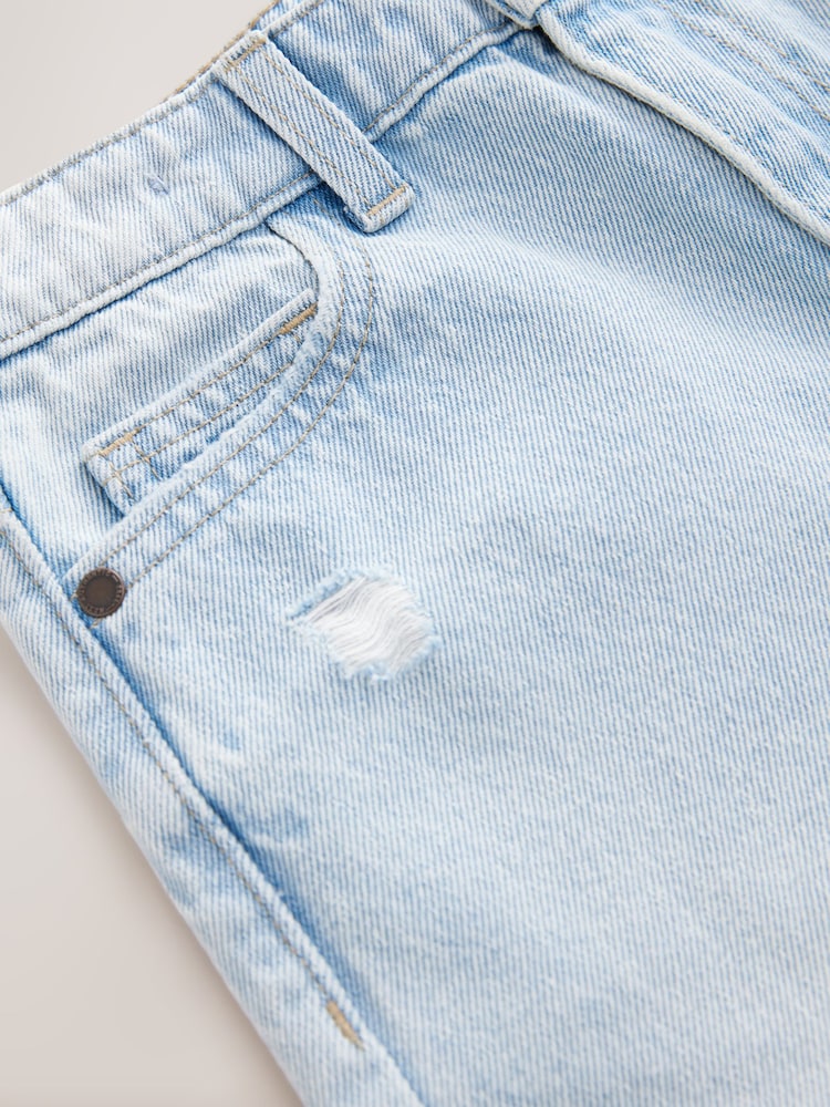 Bleach Distressed Super-wide Fit Authentic Jeans (3-16yrs) - Image 8 of 9