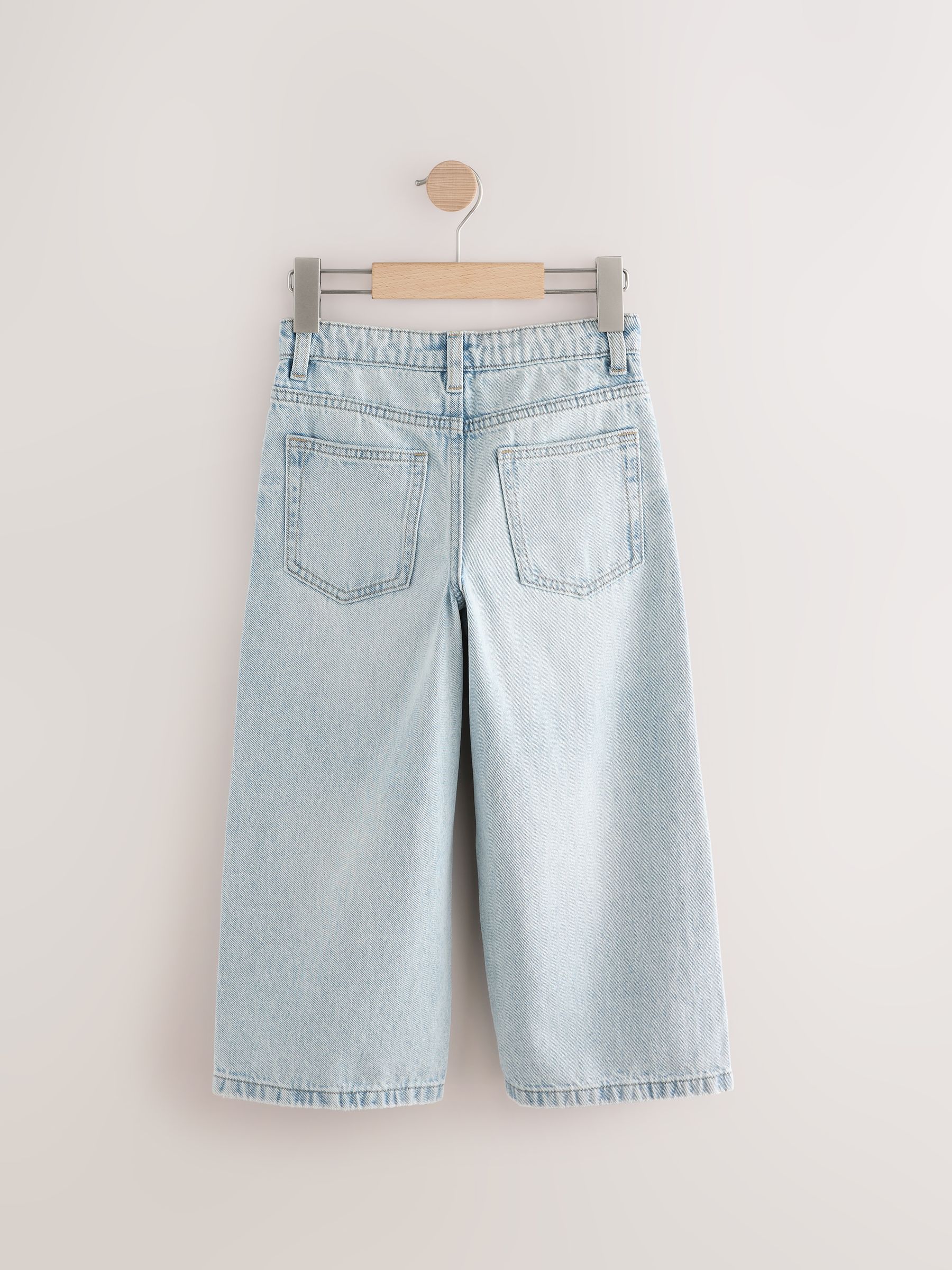Buy Bleach Distressed Super-wide Fit 100% Cotton Graffiti Denim