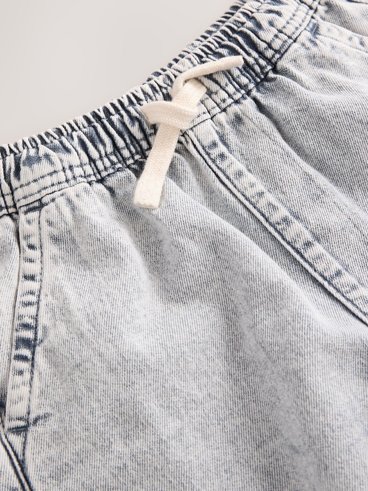 Light Grey 100% Cotton Lightweight Pull On Jeans (3-16yrs) - Image 8 of 8
