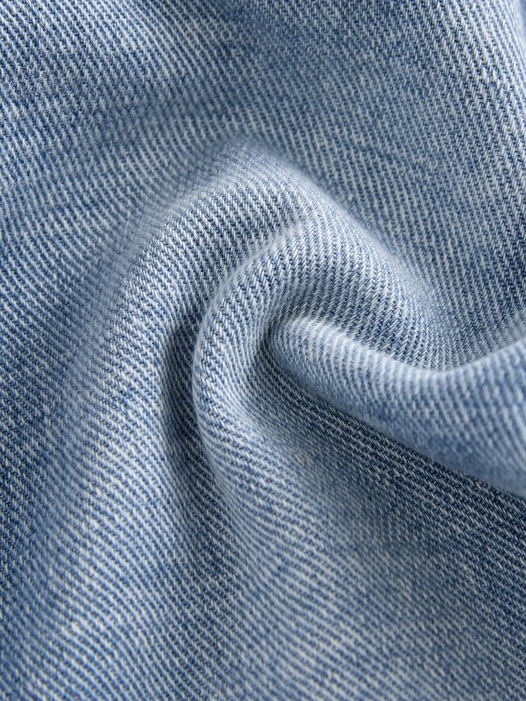 Mid Blue 100% Cotton Lightweight Pull On Jeans (3-16yrs) - Image 7 of 8