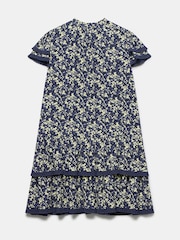 Mint Velvet Blue Mini Navy Floral Print  Dress - Image 4 of 4