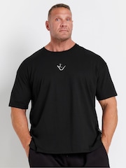 BadRhino Big & Tall Black 100% Cotton IronRhino Training Dept T-Shirt - Image 1 of 4