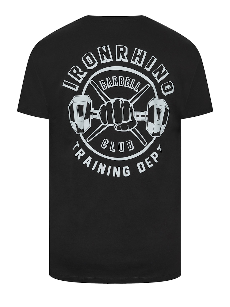 BadRhino Big & Tall Black 100% Cotton IronRhino Training Dept T-Shirt - Image 4 of 4