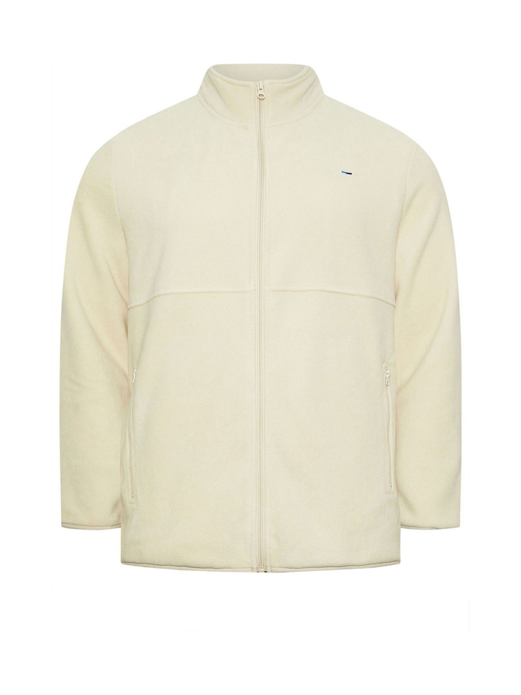 BadRhino Big & Tall Natural Plain Zip Through Fleece - Image 2 of 3