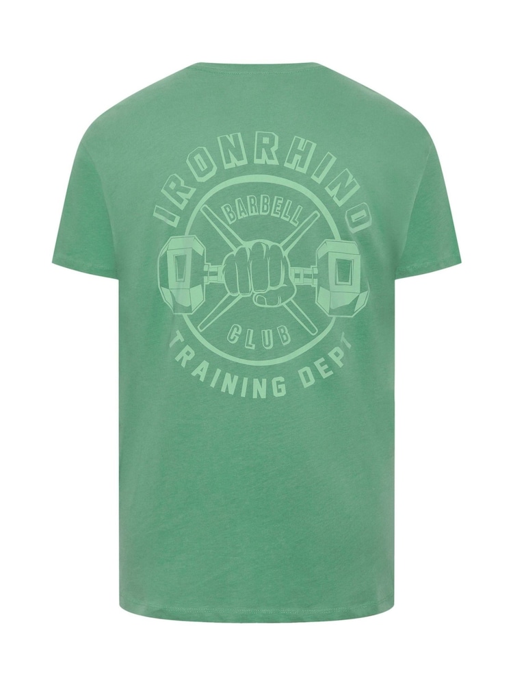 Green - BadRhino Big & Tall 100% Cotton IronRhino Training Dept T-Shirt - Image 4 of 4