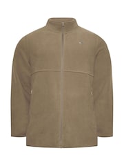 BadRhino Big & Tall Brown Plain Zip Through Fleece - Image 2 of 3