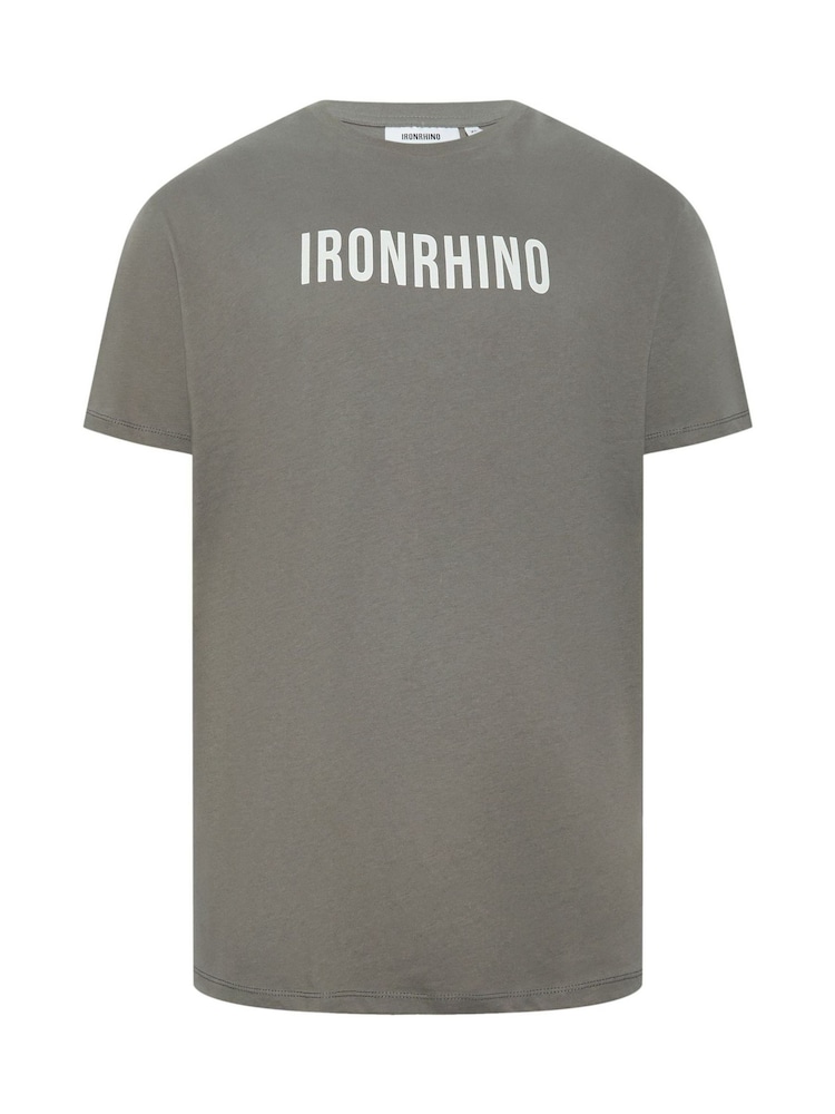 BadRhino Big & Tall Green 100% Cotton IronRhino Front And Back T-Shirt - Image 3 of 4