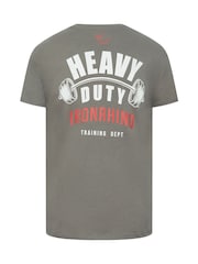 BadRhino Big & Tall Green 100% Cotton IronRhino Front And Back T-Shirt - Image 4 of 4
