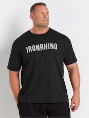 BadRhino Big & Tall Black 100% Cotton IronRhino T-Shirt - Image 1 of 4