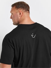 BadRhino Big & Tall Black 100% Cotton IronRhino T-Shirt - Image 2 of 4