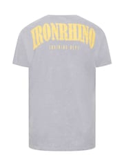 BadRhino Big & Tall Purple 100% Cotton IronRhino Acid Wash T-Shirt - Image 4 of 4