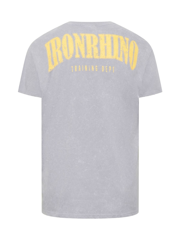 BadRhino Big & Tall Purple 100% Cotton IronRhino Acid Wash T-Shirt - Image 4 of 4