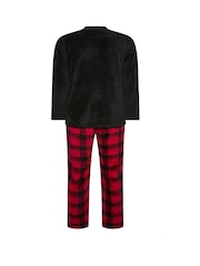 BadRhino Big & Tall Red Fleece Pyjamas Set - Image 3 of 3