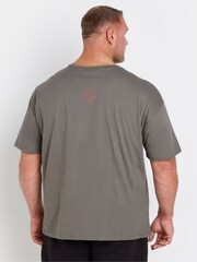 BadRhino Big & Tall Grey 100% Cotton IronRhino T-Shirt - Image 2 of 4