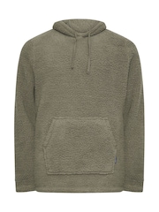 BadRhino Big & Tall Natural Lounge Borg Hoodie - Image 2 of 3