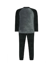 BadRhino Big & Tall Black Fleece Pyjamas Set - Image 2 of 3