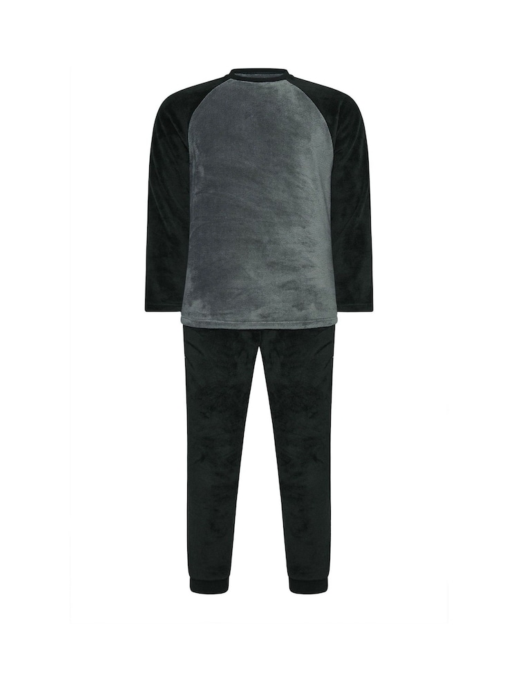 BadRhino Big & Tall Black Fleece Pyjamas Set - Image 2 of 3