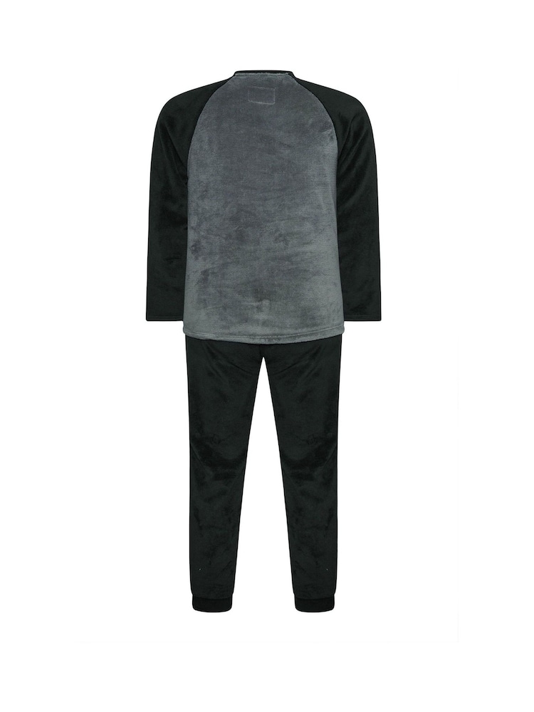 BadRhino Big & Tall Black Fleece Pyjamas Set - Image 3 of 3