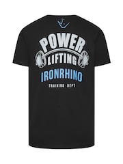 Черный - BadRhino Big & Tall 100% Cotton IronRhino Front And Back T-Shirt - Изображение 4 из 4
