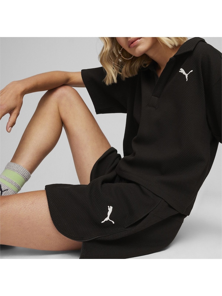 Puma Black Womens Her Shorts - Image 2 of 6 Puma Black Womens Her Shorts - Image 2 of 6