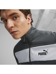 Puma Grey Mens Poly Tracksuit - Image 2 of 6
