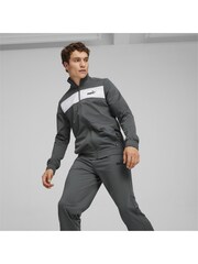 Puma Grey Mens Poly Tracksuit - Image 5 of 6