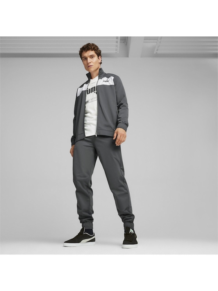 Puma Grey Mens Poly Tracksuit - Image 6 of 6