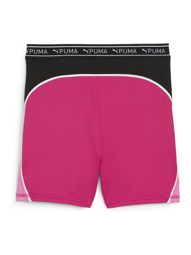 Puma Pink Girls Strong Short Tights - Image 2 of 2