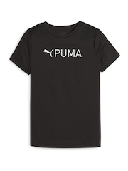 Puma Black Girls Fit T-Shirt - Image 1 of 2