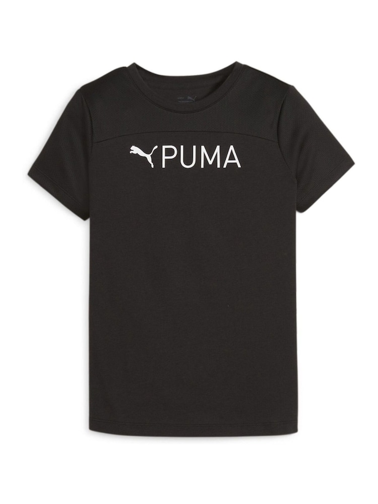 Puma Black Girls Fit T-Shirt - Image 1 of 2