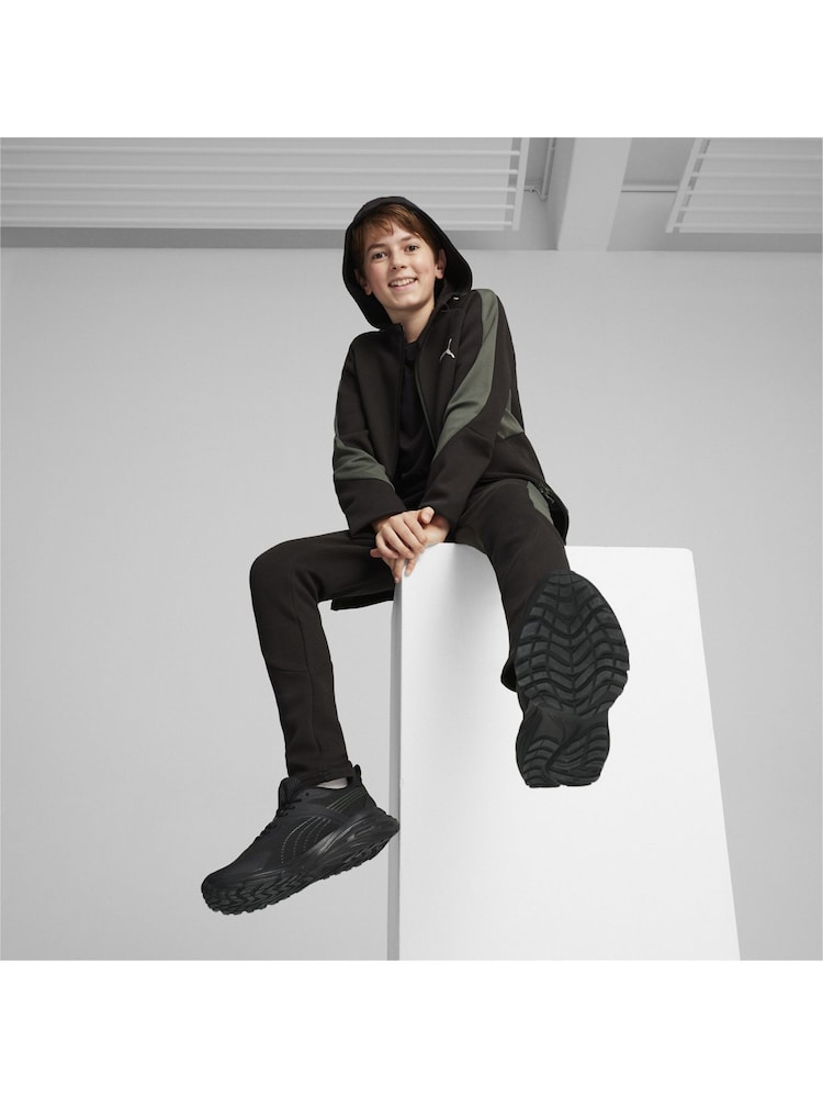 Puma Black Boys Evostripe Full Zip Hoodie - Image 2 of 5 Puma Black Boys Evostripe Full Zip Hoodie - Image 2 of 5