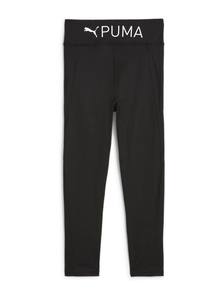 Puma Black Girls Fit 7/8 Tights - Image 2 of 2 Puma Black Girls Fit 7/8 Tights - Image 2 of 2