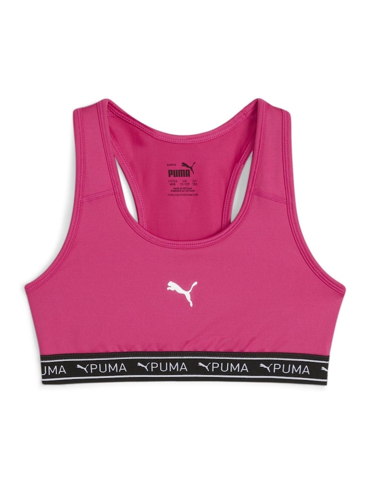 Puma Pink Girls Strong Bra - Image 1 of 2