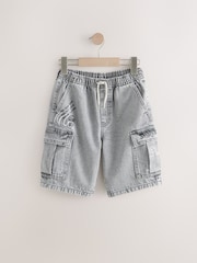 Grijs met graffiti - Denim cargoshort (3-16 jr) - Image 5 of 8