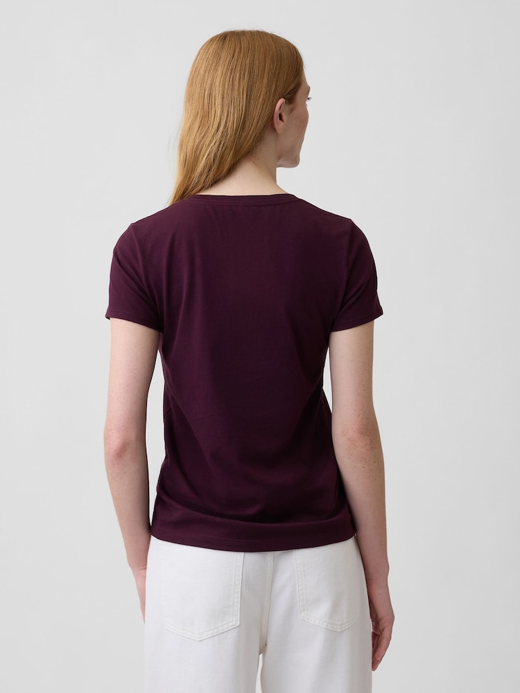 Gap Burgundy/Purple Logo Short Sleeve T-Shirt - Image 2 of 4