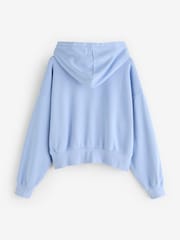 Gap Light Blue Vintage Soft Wedge Zip Hoodie - Image 2 of 4