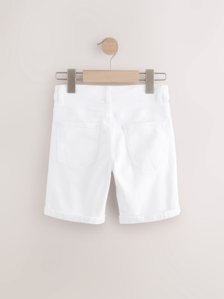Blanco - Shorts denim (3 - 16 años) - Imagen 2 de 4 Blanco - Shorts denim (3 - 16 años) - Imagen 2 de 4