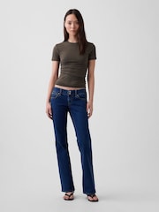 Gap Olive Brown CloseKnit Jersey Short Sleeve T-Shirt - Image 3 of 4