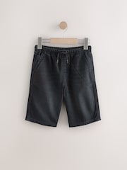 Black Bermuda Pull On Denim Shorts (3-16yrs) - Image 5 of 8