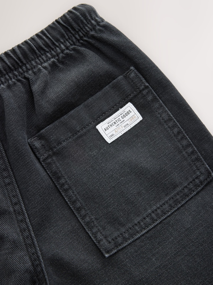 Black Bermuda Pull On Denim Shorts (3-16yrs) - Image 7 of 8