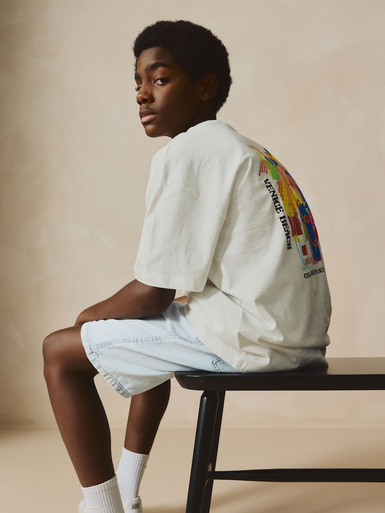 eau de javel - Short Bermuda Pull On en jean (3-16ans) - Image 3 of 9