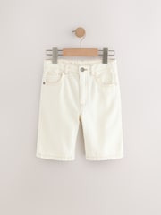 Ecru Wide Authentic Denim Shorts (3-16yrs) - Image 1 of 4