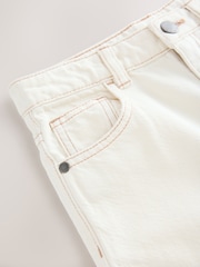 Ecru Wide Authentic Denim Shorts (3-16yrs) - Image 3 of 4