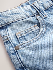 Mid Blue Long Line Jort Denim Shorts (3-16yrs) - Image 8 of 8