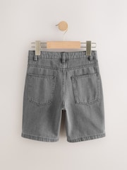 Black Wide Authentic Denim Shorts (3-16yrs) - Image 5 of 7
