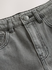 Black Wide Authentic Denim Shorts (3-16yrs) - Image 7 of 7
