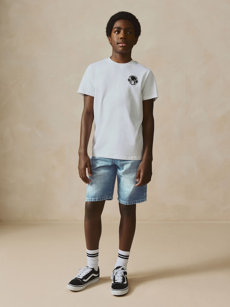 Teinté vintage - Bermuda Pull On en jean (3-16ans) - Image 2 of 10