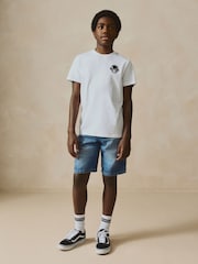 Mid Blue Bermuda Pull On Denim Shorts (3-16yrs) - Image 2 of 9
